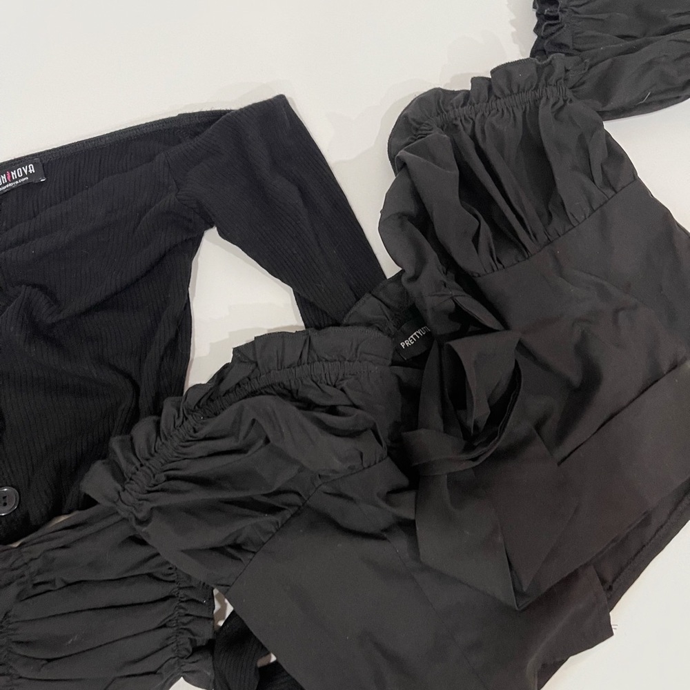 Fashion Nova cropped black top